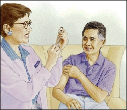 Image of man undergoing procedure