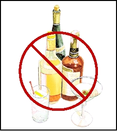 Image of liquor bottles