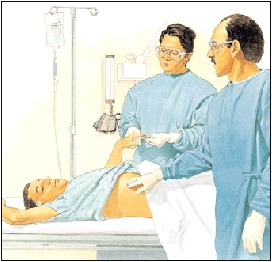 Image of patient undergoing procedure